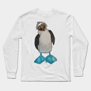 Blue footed booby bird Long Sleeve T-Shirt